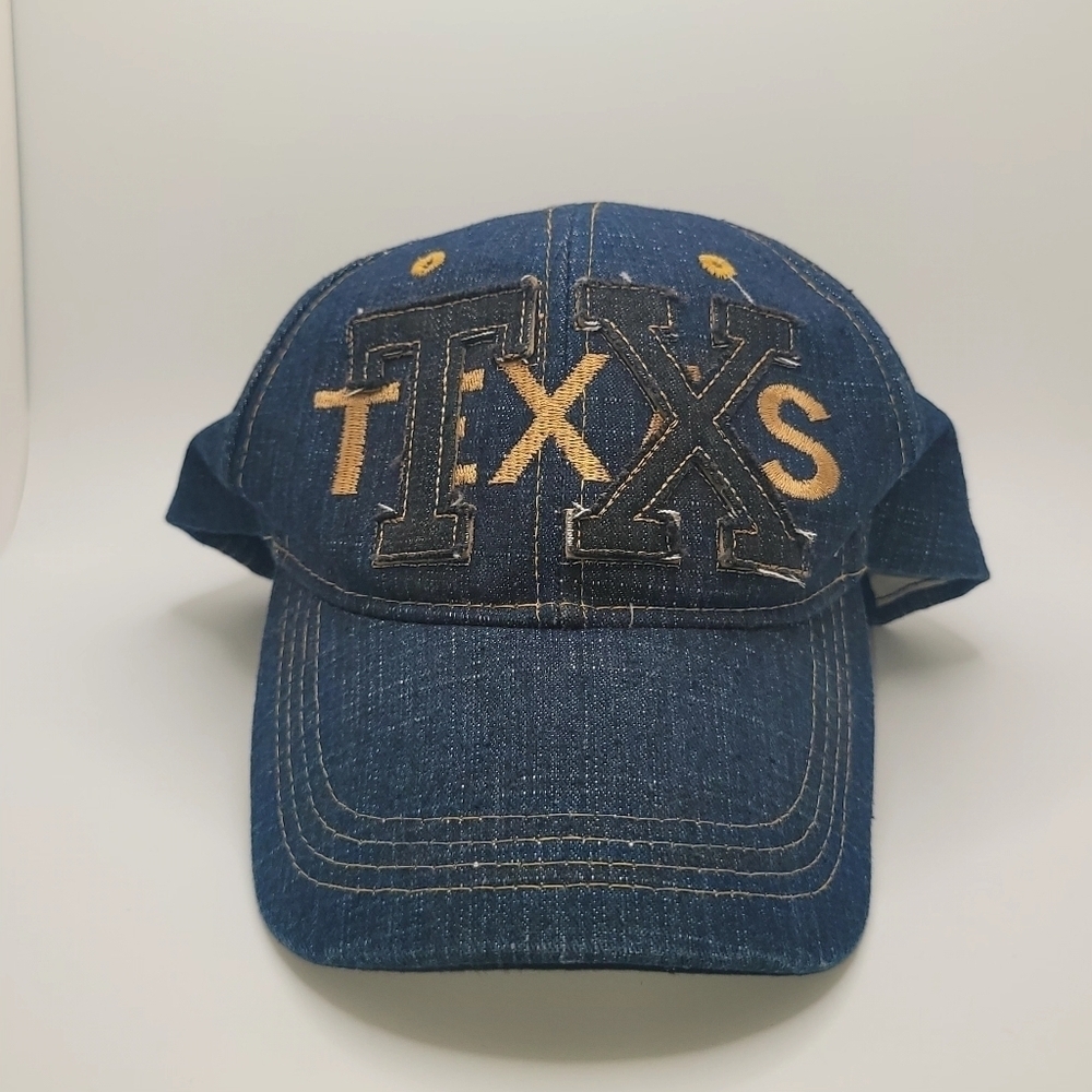 Texas TX Starement Denim Ball Cap